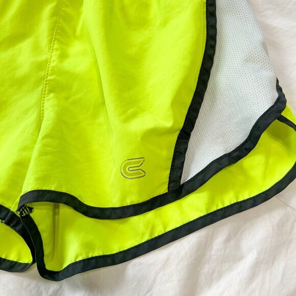 Colosseum Neon Yellow Running Shorts Size Small Athletic Track Gym Breathable - Picture 2 of 4